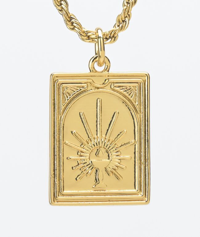 Saint Midas Tarot 20" Gold Chain Necklace